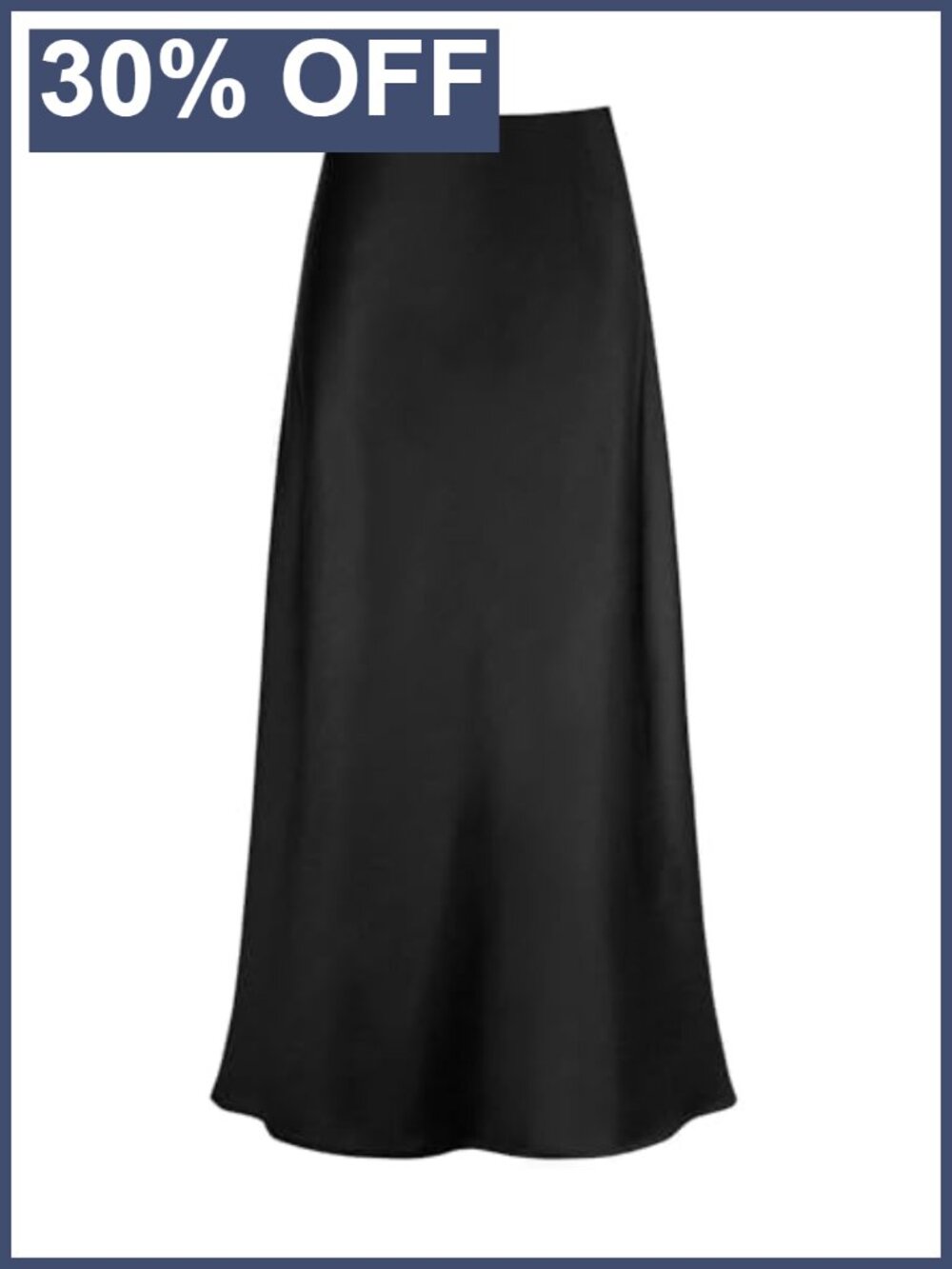 Satin High Waisted A-Line Maxi Skirt Silk Long Skirt